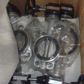 D373W不鏽鋼渦輪對夾蝶閥